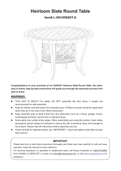 Heirloom Slate Round Table