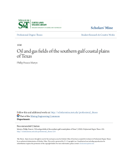 Oil and gas fields of the southern gulf coastal plains