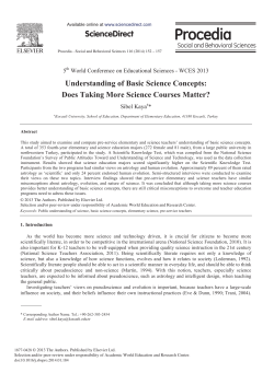 Understanding of Basic Science Concepts: Does Taking More