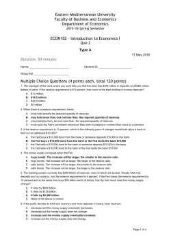 ECON102 2015-16 Spring Quiz 2 Answer Key