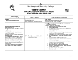 Infant Toddler Curriculum Planning Guide