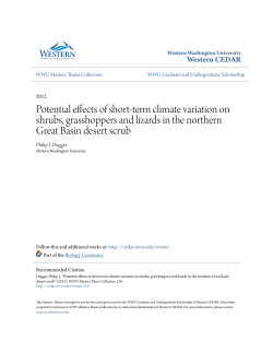Potential effects of short-term climate variation on