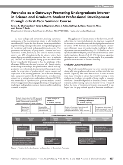 Research paper: Forensics as a Gateway: Promoting