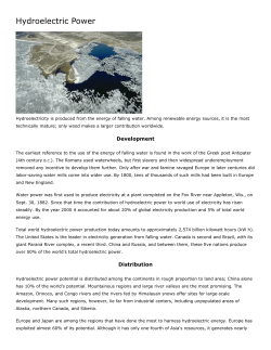 Hydroelectric Power