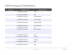 OEM Emergency Notifications