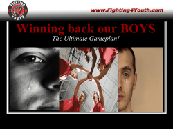 Transforming Today`s Youth into Tomorrow`s