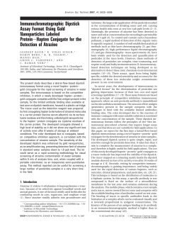 Immunochromatographic Dipstick Assay Format