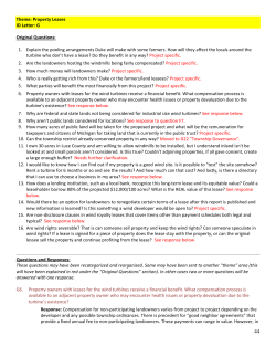 Theme: Property Leases ID Letter: G Original Questions: 1. Explain
