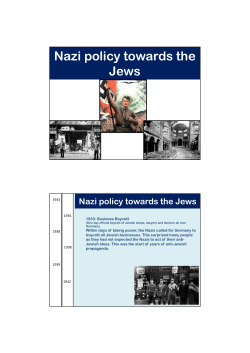 Nazi policy towards the Jews