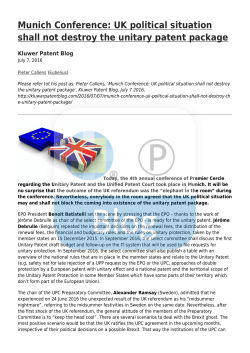 Munich Conference: UK political situation shall not destroy the