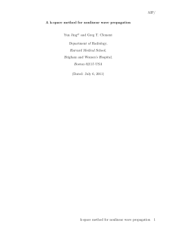 AIP/ A k-space method for nonlinear wave