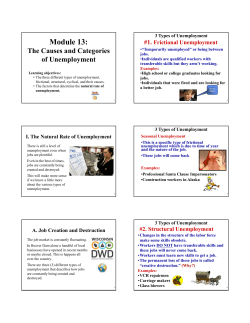 1. The Causes and Categories of Unemployment