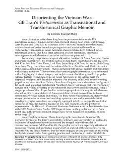 Disorienting the Vietnam War: GB Tran&acirc;&bull;Žs