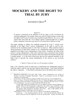 mockery and the right to trial by jury