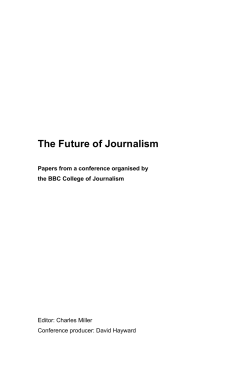 The Future of Journalism