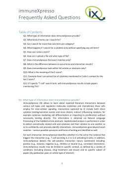 immuneXpresso Frequently Asked Questions