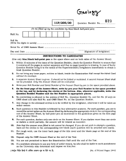 M.Sc. Geology - B.H.U. Online