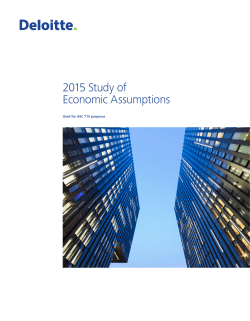 2015 Study of Economic Assumptions