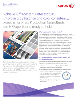 Achieve G7&reg; Master Printer status: Improve gray balance and color