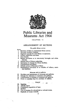 Public Libraries and Museums Act 1964