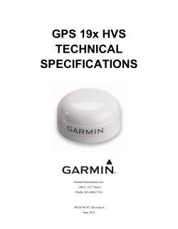 GPS 19x HVS TECHNICAL SPECIFICATIONS