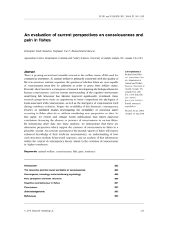 Perspectives on Pain-Chandroo, Yue and Moccia