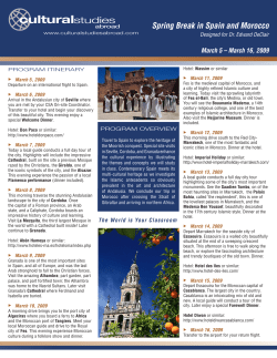 Spring Break in Spain and Morocco