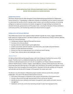 Final report for the collaborative science objectives