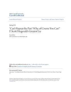 Can`t Repeat the Past? Why, of Course You Can!