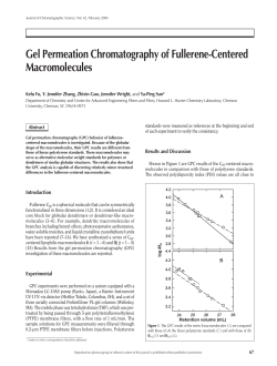 Gel Permeation Chromatography of Fullerene