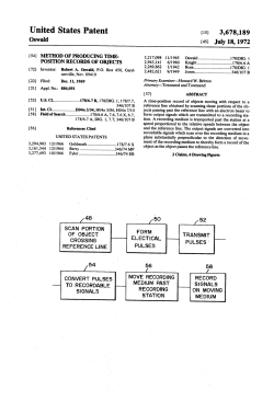 Method of producing time-position records of objects