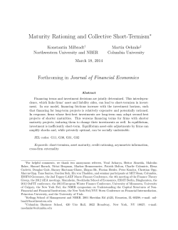 Maturity Rationing and Collective Short-Termism