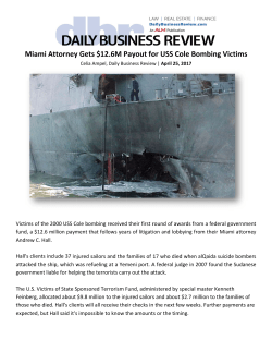 Miami Attorney Gets $12.6M Payout for USS Cole