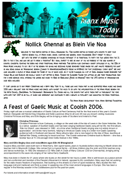 December 2006 - ManxMusic.com