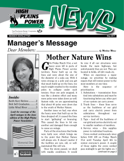 HPP News May 2017 - High Plains Power