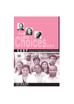 CYTOTECHNOLOGISTS - Rutgers: School of Health Professions