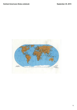 Earliest Americans Notes.notebook