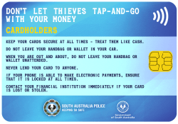 DON`T LET THIEVES TAP-AND