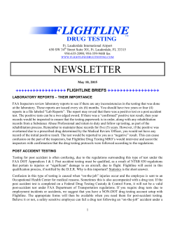 FLIGHTLINE DRUG TESTING