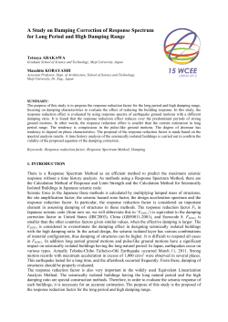 A Study on Damping Correction of Response Spectrum for Long