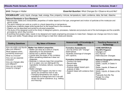 Science - Wilmette Public Schools District 39