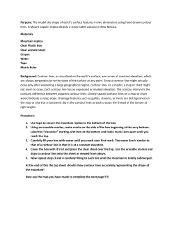 Purpose: The model the shape of earth`s surface features in two