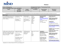 Science - Mansfield ISD
