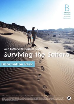 Surviving the Sahara