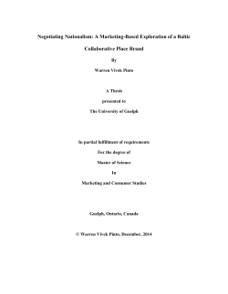Negotiating Nationalism: A Marketing