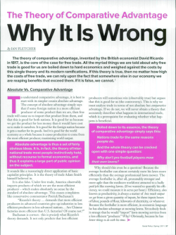 The Theory of Comparative Advantage