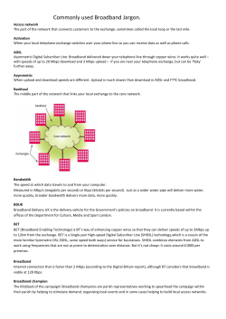 Commonly used Broadband Jargon.