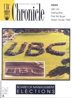 ballot 1990 - UBC Library - The University of British Columbia