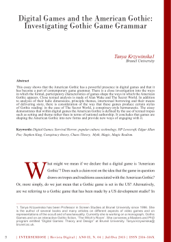 Digital Games and the American Gothic: Investigating Gothic