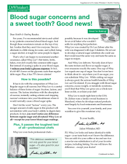 Blood sugar concerns and a sweet tooth? Good news!